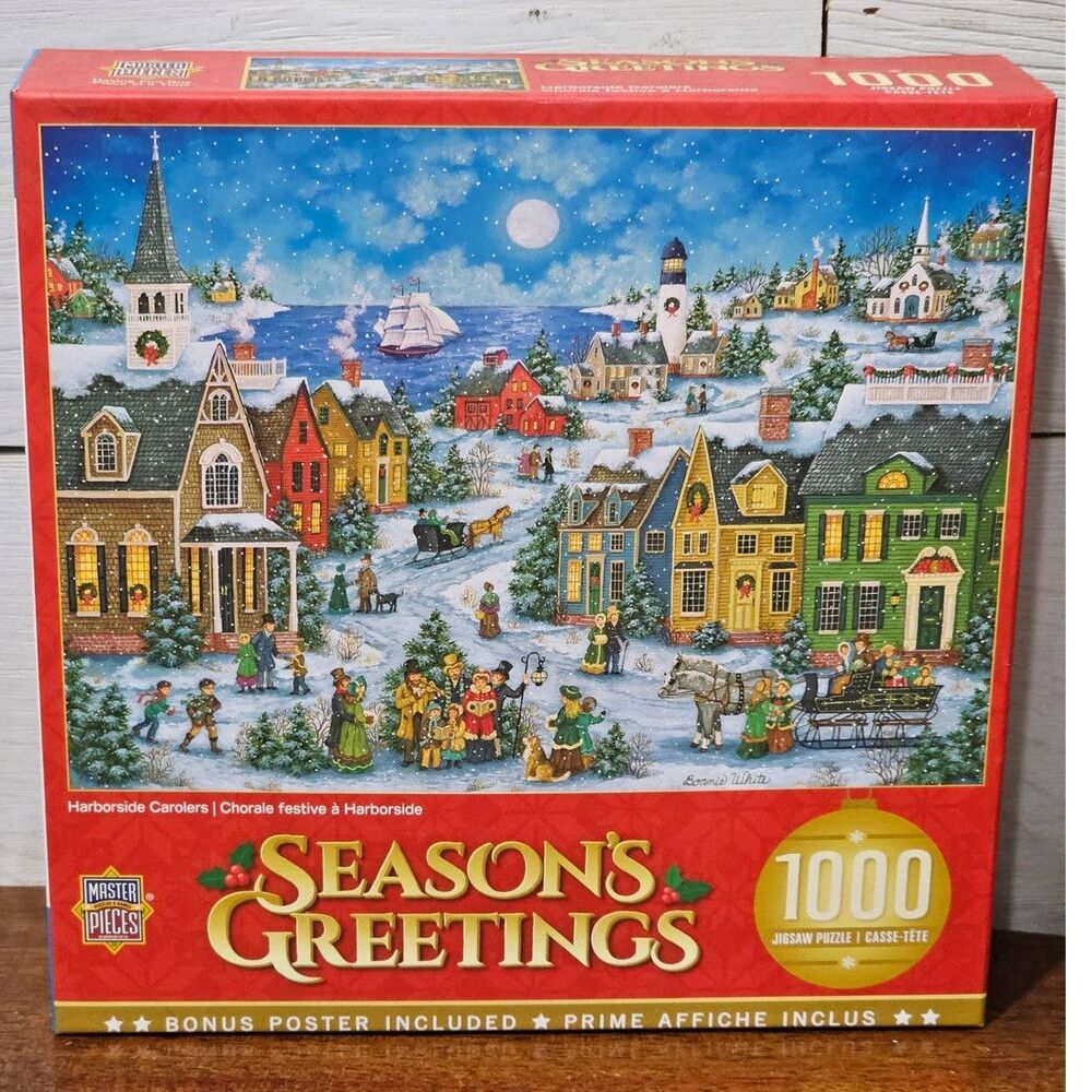 MasterPieces 1000 Piece Christmas Jigsaw Puzzle - Harbor Side Carolers